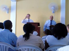 Preaching at Great Commission Baptist Church