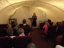 Stephanie teaching at Maranatha Baptist Church